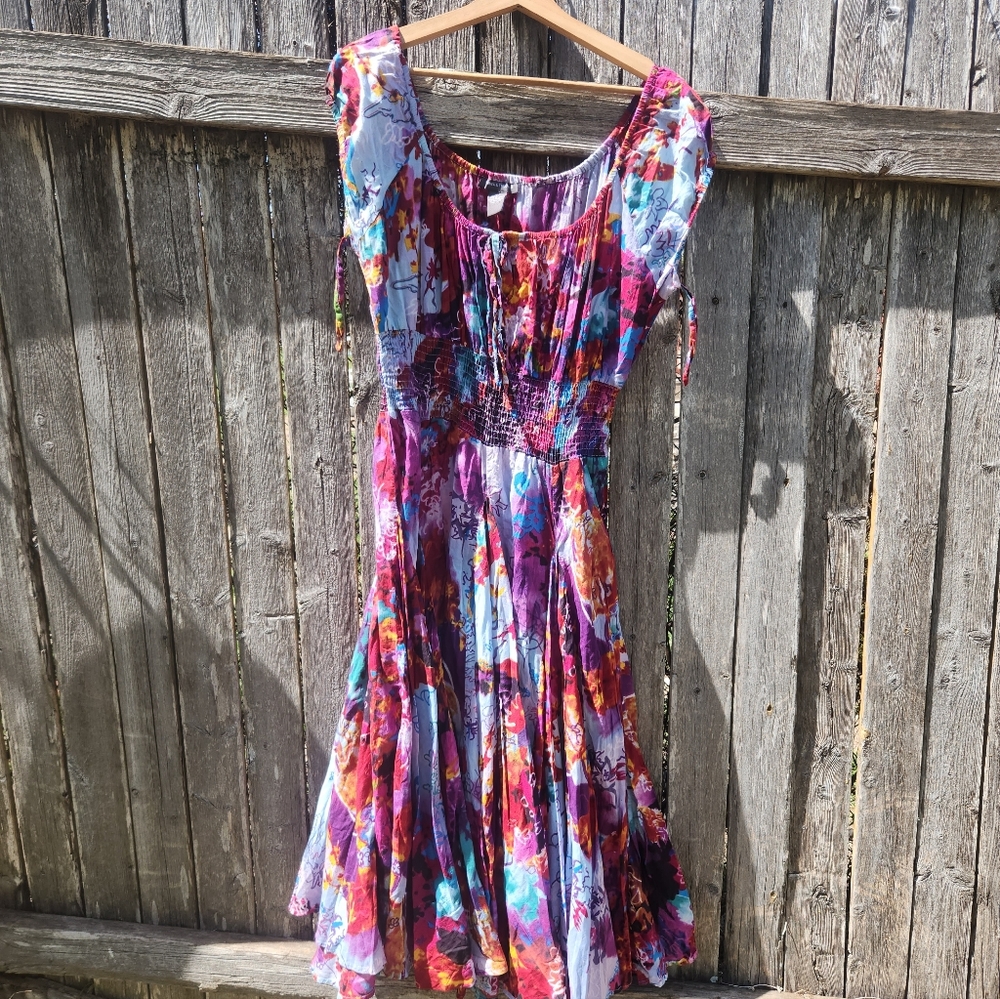 Chelsea & Theodore Gypsy Tye Dyed Boho Dress